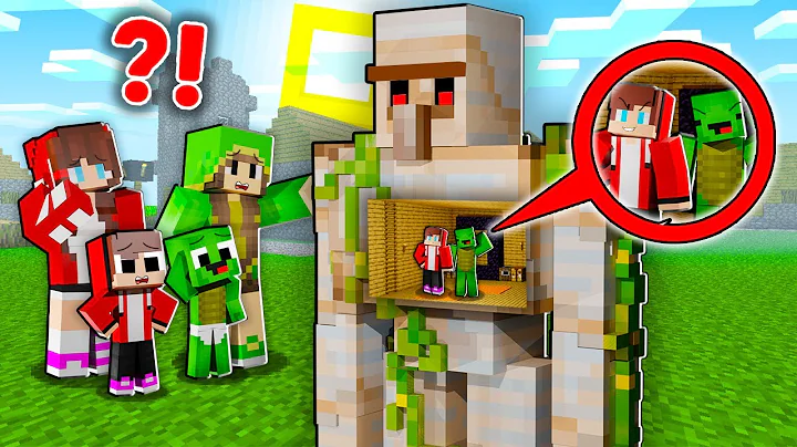 Mikey and JJ Survive 100 Days inside SECRET GOLEM BASE Battle in Minecraft - Maizen