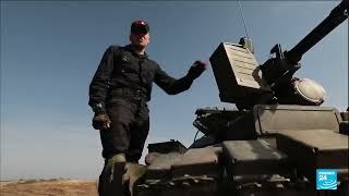 Подготовка российских мобилизованных танкистов на танках Т-80БВ и Т-90М