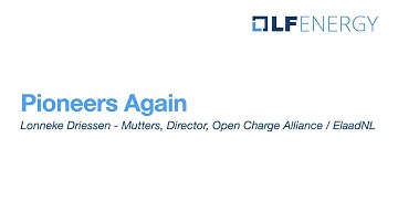 Pioneers Again - Lonneke Driessen - Mutters, Director, Open Charge Alliance / ElaadNL