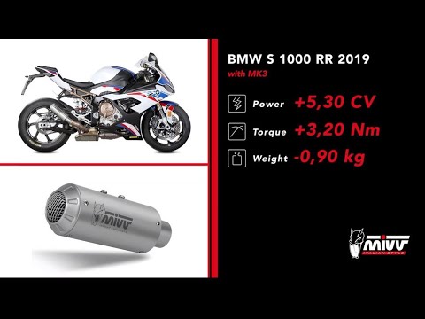 SILENCIEUX CARBONE MIVV SPORT MK3 BMW S 1000 RR 2019-2024 vidéo