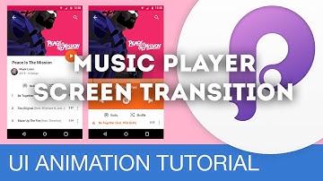 Music Player Screen Transition • UI/UX Animations with Principle & Sketch (Tutorial)