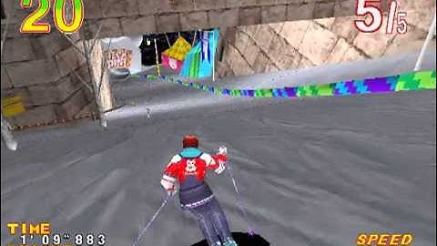 Alpine Racer 2 Rev. ARS2 Ver.B MAME Gameplay video Snapshot -Rom name alpinr2b-