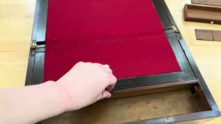 Antique folding travel desk