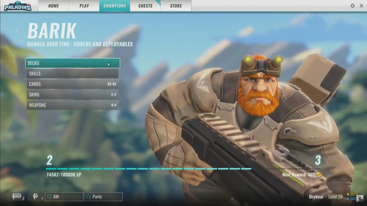 Api Barik 2 Paladins - Spec Ops Barik Gameplay with working voice lines - YouTube