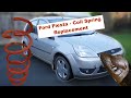 Repairing Front MacPherson Suspension Strut Coil Springs 🚗 2005 Ford Fiesta 1.6 TDCi Diesel Engine 🚩