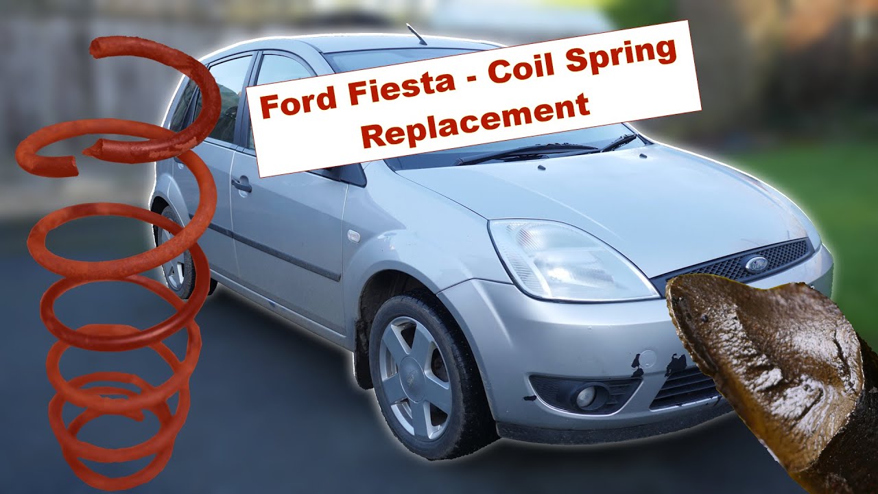Replacing Broken Front Suspension Spring on a Ford Fiesta Mk 6 🚗🛠 KYB