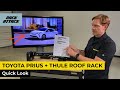 2016-2022 Toyota Prius with Thule Evo Clamp + WingBar Evo Roof Rack Crossbars