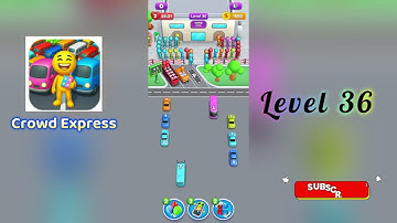 Crowd Express Level 36 Walkthrough 🚶‍♂️🧠 | Step-by-Step Guide | SolutionGuruji