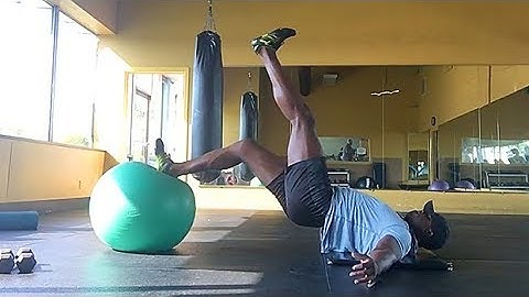 2-and-1 Swiss Ball Hamstring Curl