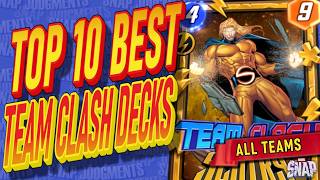 Top 10 Best Team Clash Decks! One for EVERY Team! Marvel Snap