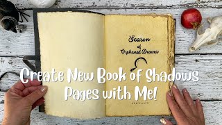 Starting a New Book of Shadows | Create new BOS pages for Harvest Moon