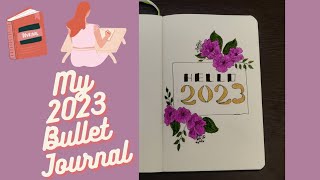 My 2023 Bullet Journal | Bullet Journal cover page| Timelapse video