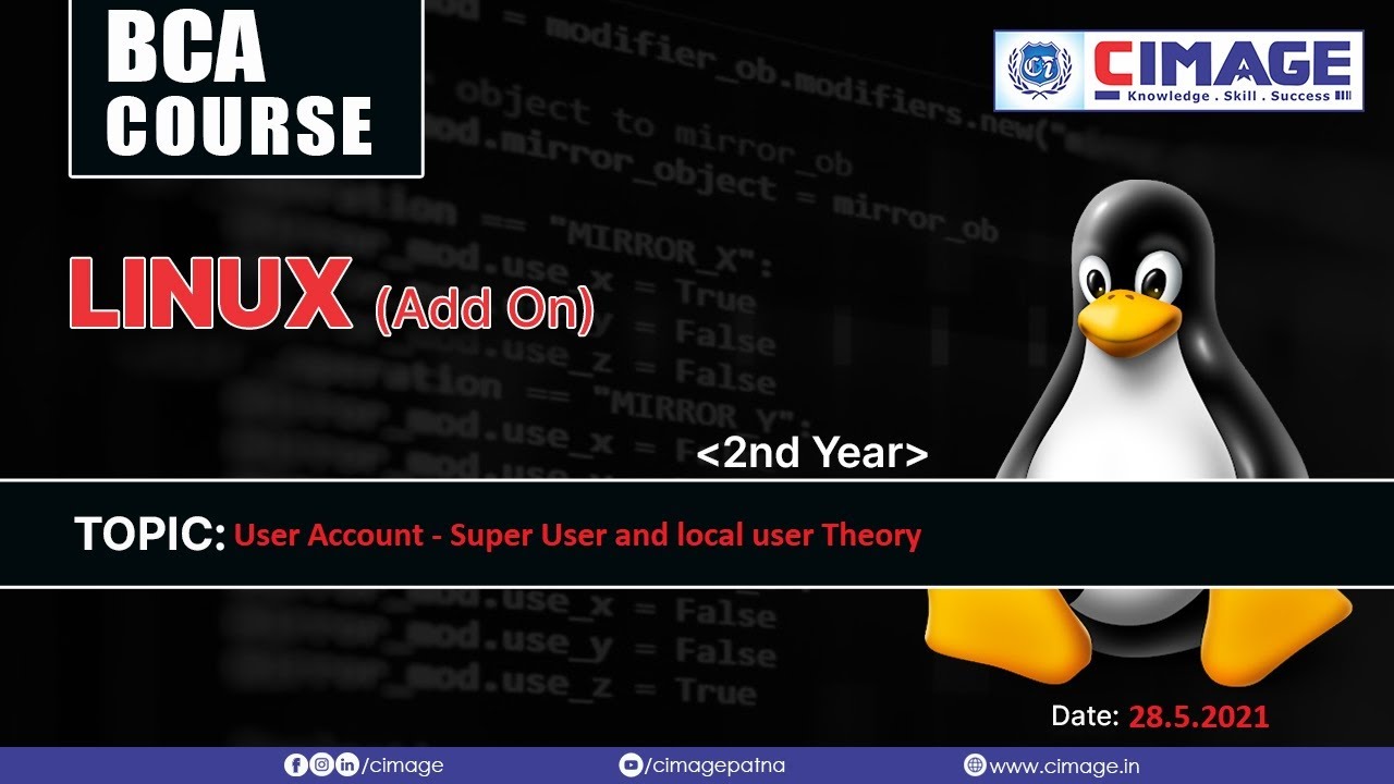 Linux User Account Superuser And Local BCA PPU 2nd Year 2019 2022 28 Linux user account superuser and local bca ppu 2nd year 2019 2022 28