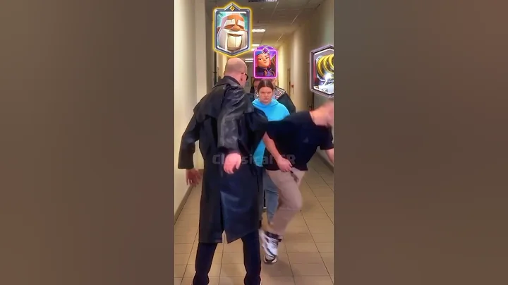 Monk slapped the wrong troops 💀#clashroyale#memes#shorts