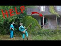 Time-Lapse: Abandoned House Makeover — Unexpected Girl’s Shadow Terrifies the Young Couple! 🏚️🔥👻