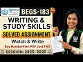IGNOU BEGS 183 Solved Assignment 2025-26 || BEGS 183 Handwritten Assignment 2026