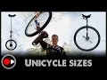 Unicycle science - Why so many wheel sizes?