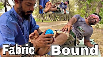 "Relaxing Foot Oil Massage With tickling Soft Fabric Therapy"