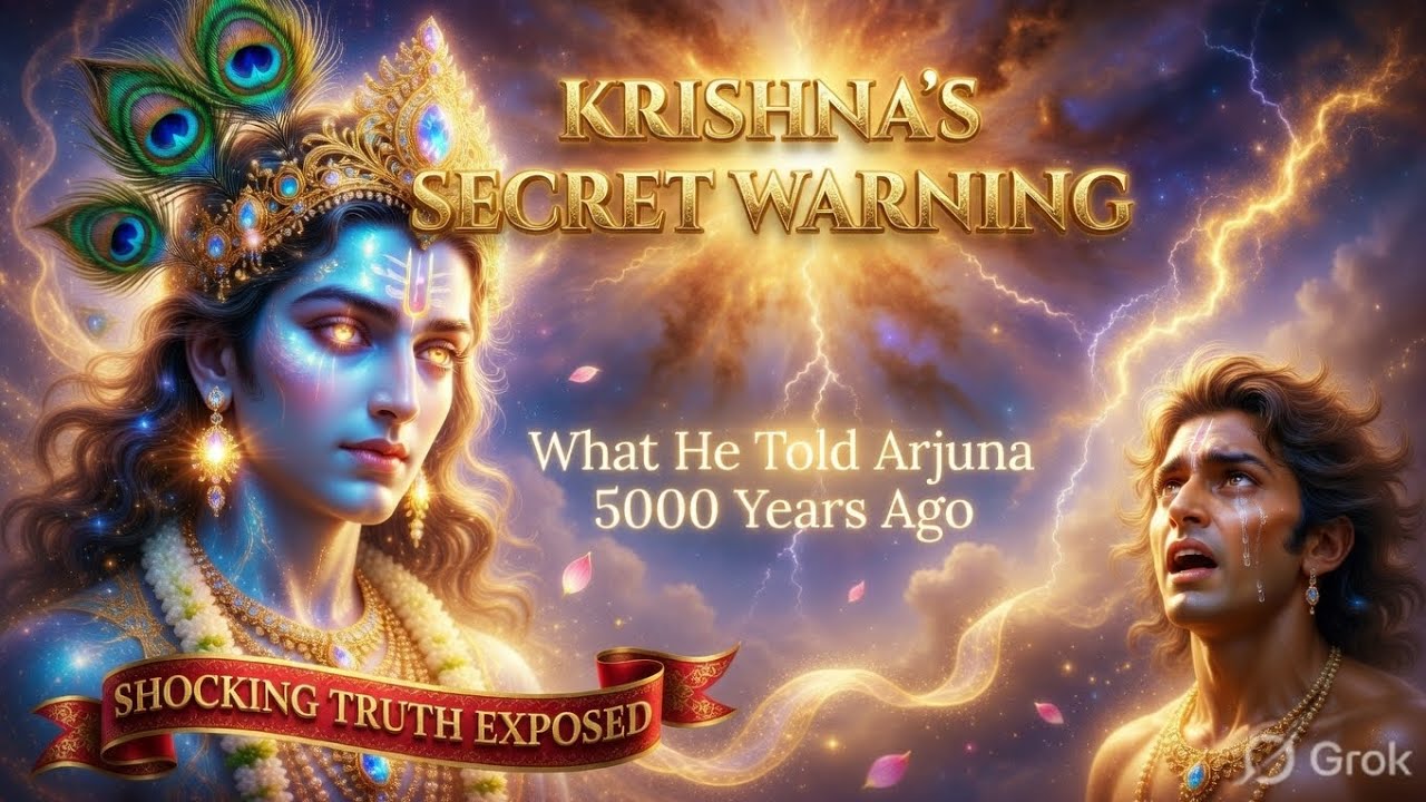 Krishna's Warning to Arjuna: 5000 Years Ago🦚😮🙏#viral #Krishna#Kaliyuga#Mahabharata#KrishnaWisdom