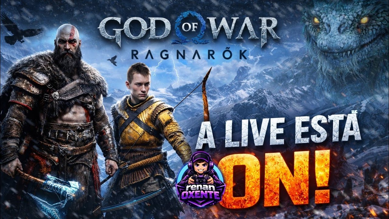 🔴 LIVE BR 🔴 zerando God of War Ragnarok