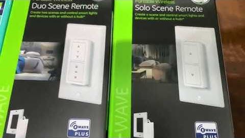 Setup GE Jasco Zwave plus Wall remotes 2019