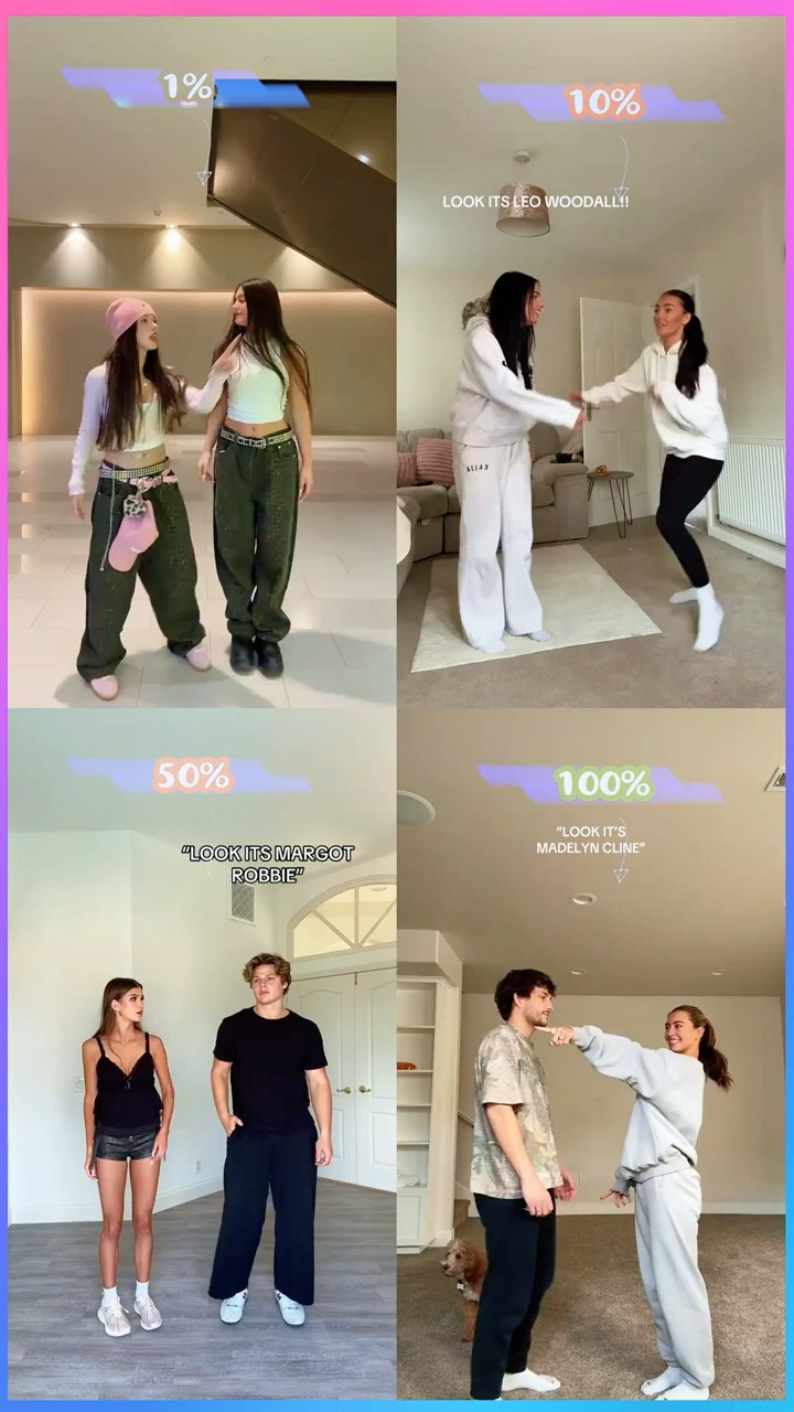 Who did the Best Dance ?? 1, 10, 50 or 100 #shorts #tiktok #viral #dance #cute #funny #trend