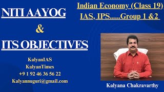 NITI Aayog and Its Objectives - KalyanTimes.com