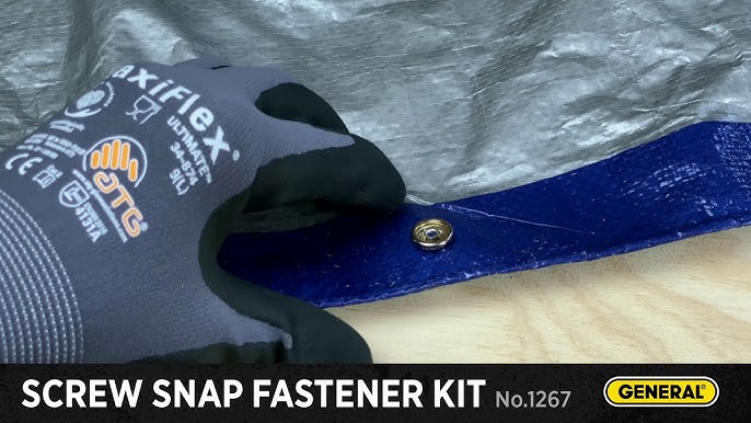 Snap Fastener Kit in Waterproof Box