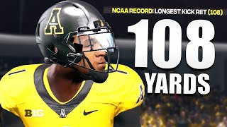 108 Yard Kick Return By College Freshman | NCAA Football Dynasty Ep 6