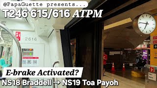 [E-Brake Activated; ATPM Mode] KSF C151B (615/616) from NS18 Braddell to NS19 Toa Payoh
