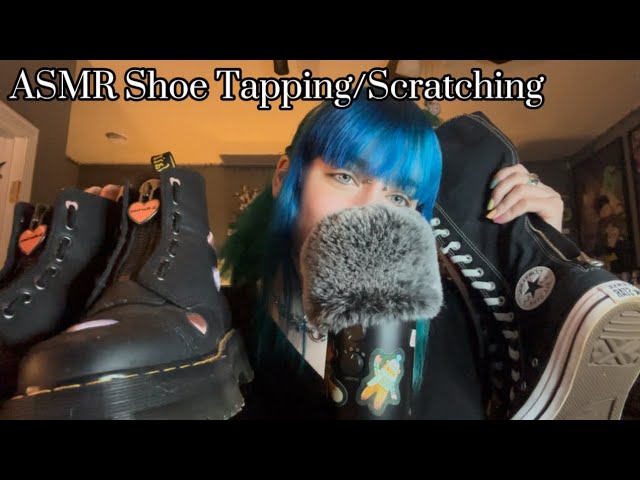 ASMR Shoe Tapping & Scratching (Whispers for Sleep!)