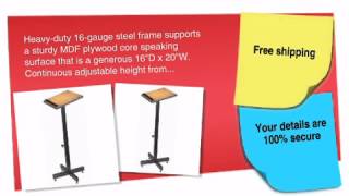 Oklahoma Sound 70 Adjustable Height Speaker Stand Lectern Adjustable Height Speaker Stand - ofconcepts.com