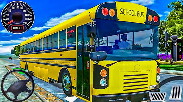 School Bus Realistic Driving 2025 - Bus Simulator : EVO Ovilex - Android GamePlay #1
