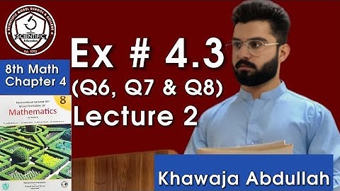 Class 8th Math | Chapter 4 Financial Arithmetics | Exercise 4.3 Q6 to Q8 | NBF | FBISE | Lecture 2