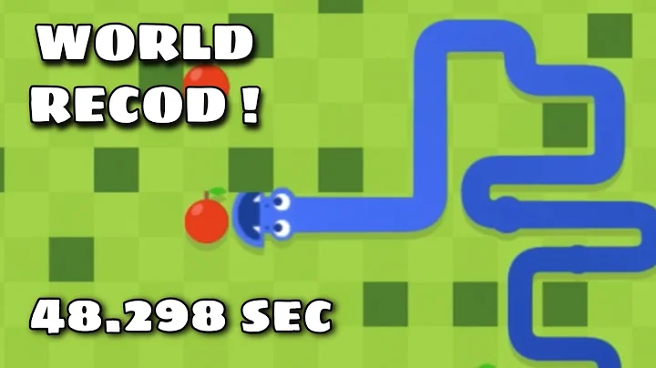 [Word Record] 48.298 | Google Snake Game | Slow mode | 50 apples | 5 multi | Wall Medium Map