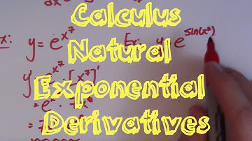 Derivative of y = e^x (Natural Exponential)