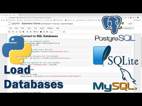 SQLAlchemy Tutorial 1 – Connect Python to MySQL, PostgreSQL, SQLite and MS SQL and Load CSV Data