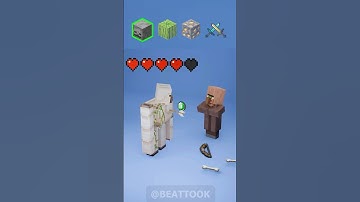 Minecraft Mobs vs Iron Golem The Hero Satisfying 3d Fluid and Cloth Simulation | Revenge Golem!