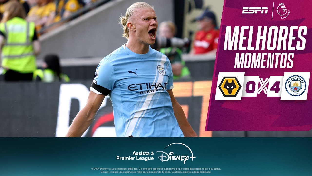 HAALAND faz dois gols, e Manchester City ATROPELA Wolverhampton de VITOR PEREIRA com show de reforço