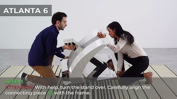 How to assemble the Atlanta Chrome and High Gloss 6 Seater Dining Table from Furniturebox UK