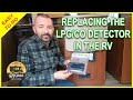 Replacing the lp gas  co detector in the rv  how to replace propane and carbon monoxide detector