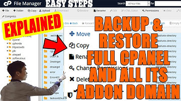 How to restore full cPanel with all its Addon Domain [STEP BY STEP]☑️