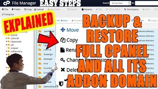 how to restore full cpanel with all its addon domain [step by step]☑️