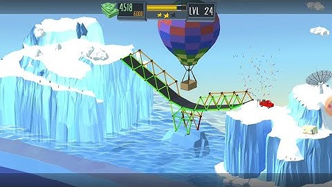 Build A bridge level 23 24 android 3 star gameplay