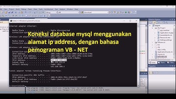 Cara koneksi database mysql - vb net menggunakan alamat ip address