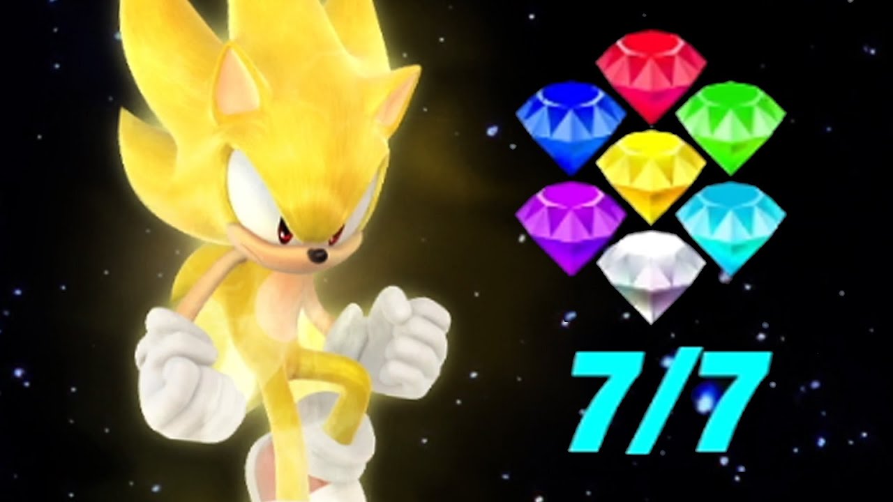 Sonic FGX Ultimate All Chaos Emeralds + Super Sonic 