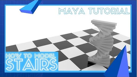 Modeling Stairs - Maya Tutorial