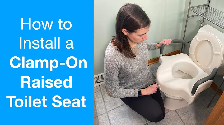 How to Install a Raised Toilet Seat without Tools | Clamp-On