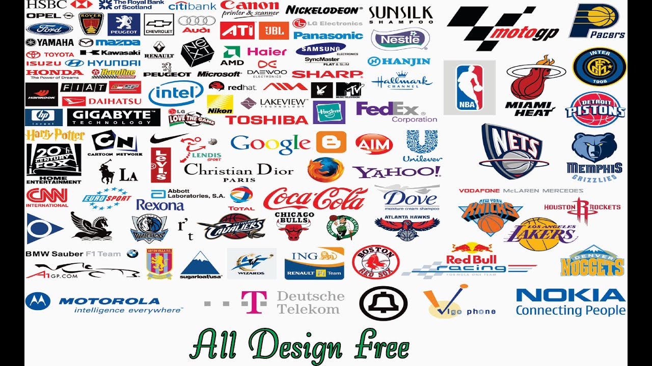 World Famous Brand Logo Vectors - Adobe Illustrator \u0026 CorelDRAW