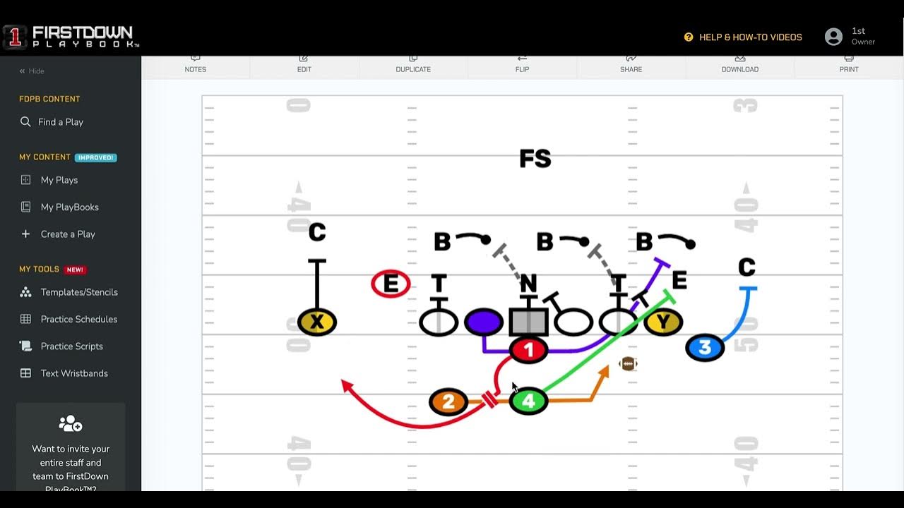 FirstDown PlayBook Double Wing vs Wing T Power Run YouTube